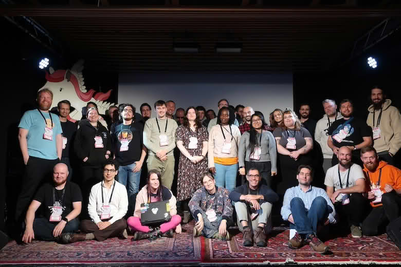 Group photo of Django Day Copenhagen 2024 attendees