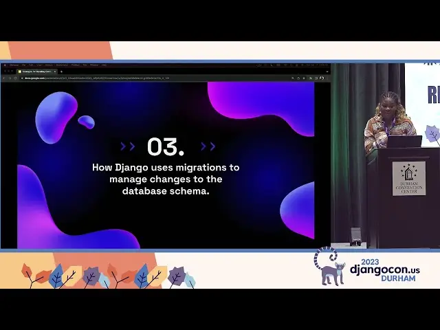 Abigail Afi Gbadago - How Django uses migrations to manage changes to the database schema - DjangoCon US 2023 Durham