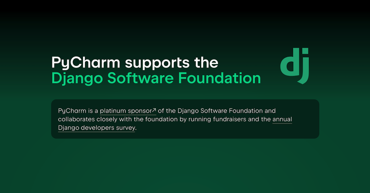 PyCharm & Django annual fundraiser